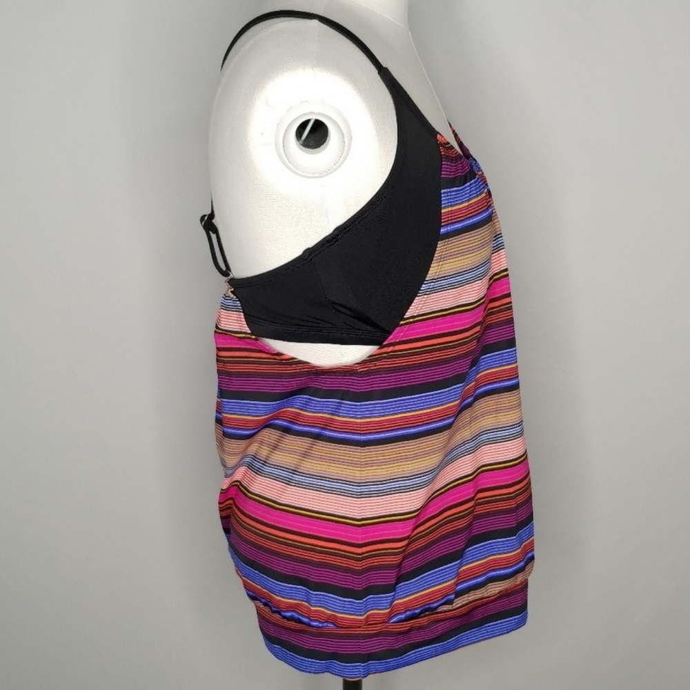 🚫SOLDAthleta Capri Stripe Blousy Tankini swim top - Picture 4 of 8